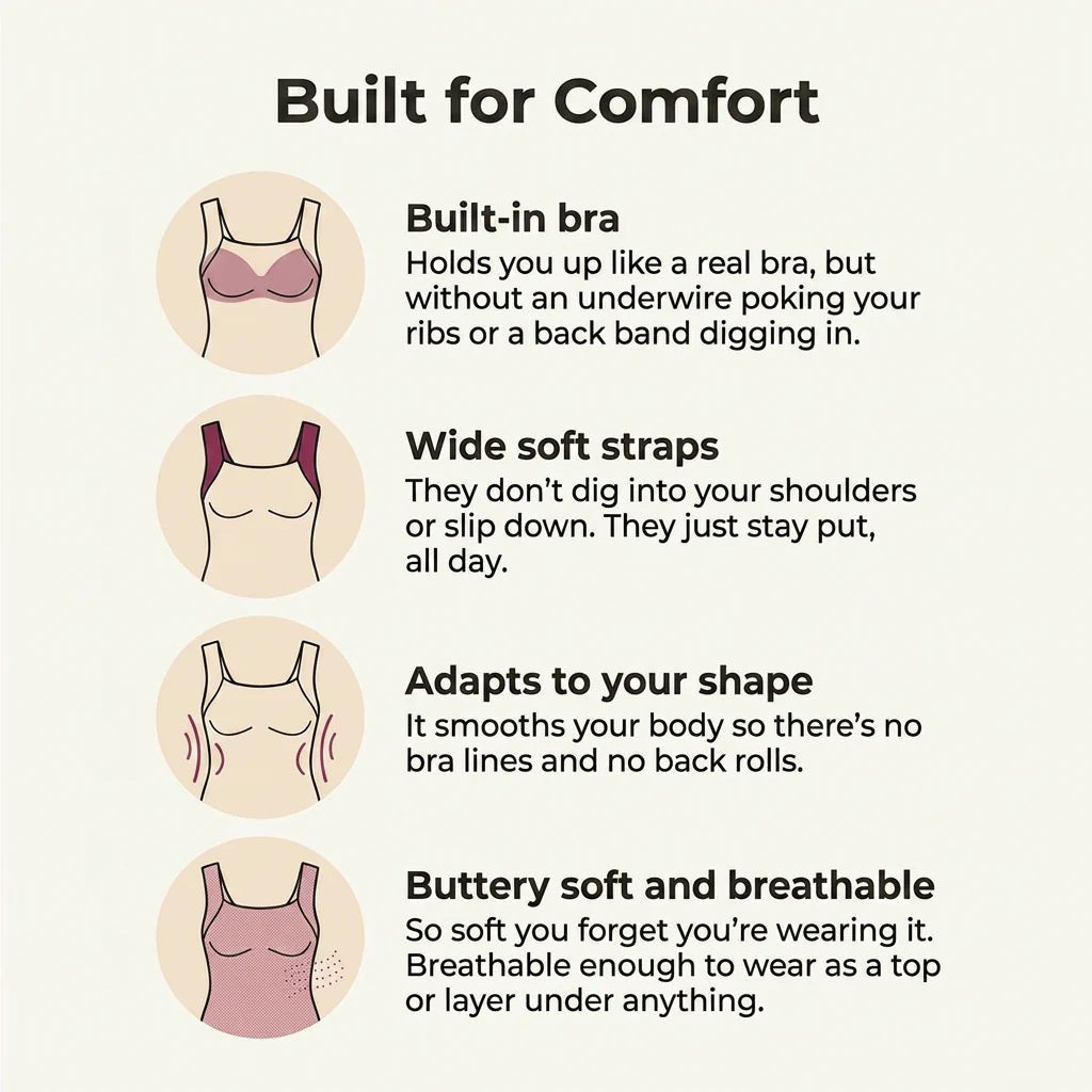 SoftHold Built-In Bra Comfort Shaper Tank