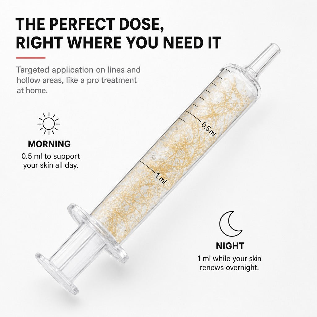 Perfect dose: 0.5 ml morning, 1 ml night